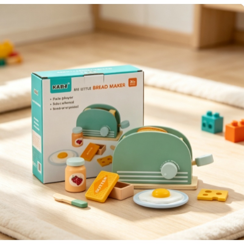 Wooden Simulation Toaster Toy  - Kids Toys Kitchen Set review and price